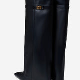 Lavista Δερμάτινες Μπότες Μέχρι το Γόνατο - Μαύρες