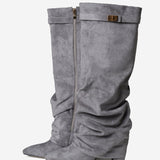 Lavista Slouchy Σουέτ μπότες μέχρι το γόνατο - Γκρι