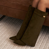 Lavista Σουέτ μπότες μέχρι το γόνατο - Λαδί