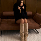 Ψηλές Μπότες Lavista Suede - Μπεζ