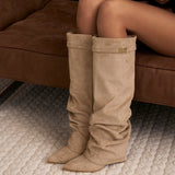 Ψηλές Μπότες Lavista Suede - Μπεζ