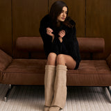 Ψηλές Μπότες Lavista Suede - Μπεζ