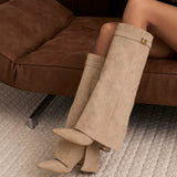 Ψηλές Μπότες Lavista Suede - Μπεζ