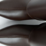 Barfin Leather knee high boots - Dark Brown