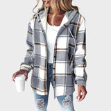 Rosana | Μπουφάν με κουκούλα σε στυλ πουκάμισου