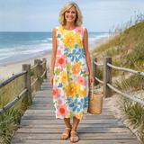 Elisa - Φόρεμα με παστέλ φλοράλ print