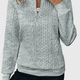 Marta - Απαλό πλεκτό πουλόβερ με φερμουάρ