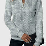 Marta - Απαλό πλεκτό πουλόβερ με φερμουάρ