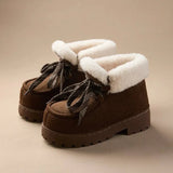 Caty | Μπότες πλατφόρμας από συνθετικό σουέτ με απαλή και ζεστή αίσθηση