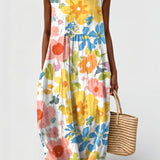 Elisa - Φόρεμα με παστέλ φλοράλ print