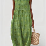 Ροζ - Κεντημένο Φόρεμα