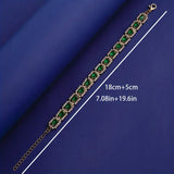 Βραχιόλι Elisa Emerald Gold