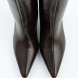 Mona Leather knee high boots - Dark Brown