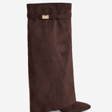 Μπότες Lavista από σουέτ μέχρι το γόνατο - Σκούρο καφέ