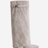 Lavista Suede Tall Boots - Taupe