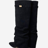 Botas de ante Lavista Slouchy hasta la rodilla - Negro