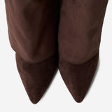 Μπότες Lavista από σουέτ μέχρι το γόνατο - Σκούρο καφέ