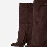 Μπότες Lavista από σουέτ μέχρι το γόνατο - Σκούρο καφέ