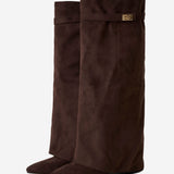 Μπότες Lavista από σουέτ μέχρι το γόνατο - Σκούρο καφέ