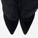 Lavista Μπότες από Σουέτ μέχρι το Γόνατο - Μαύρες