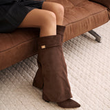 Μπότες Lavista από σουέτ μέχρι το γόνατο - Σκούρο καφέ