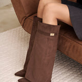 Μπότες Lavista από σουέτ μέχρι το γόνατο - Σκούρο καφέ