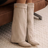 Lavista Suede Tall Boots - Taupe