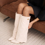 Ψηλές Μπότες Lavista Suede - Κρεμ