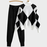 Mannu | Σετ από ελαφρύ mesh πουλόβερ και παντελόνι