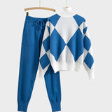 Mannu | Σετ από ελαφρύ mesh πουλόβερ και παντελόνι