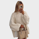 Carly | Πλεκτό πουλόβερ με μανίκια τύπου μπαλού