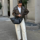 Melanie - Δερμάτινη Τσάντα