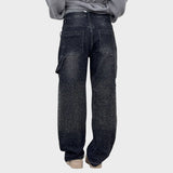 Valerie - Τζιν με φαρδιά μπατζάκια και διακριτική γυαλάδα